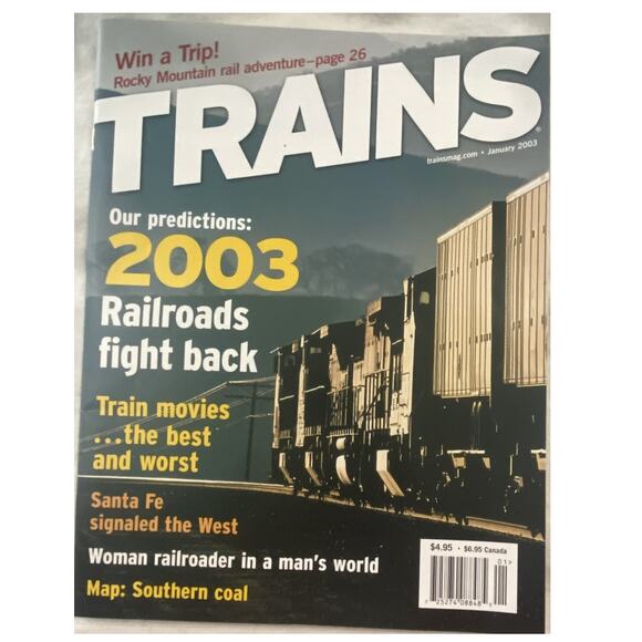 Vtg Lot 4 Trains Jan Feb Mar Apr 2003 Magazine Railroad Freight Yard Collect - Picture 3 of 11